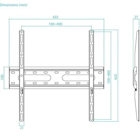 Tooq Soporte Fijo de Pared LP1072F-B para TV de 32-70 pulgadas